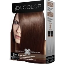 Sea Color Kit Saç Boyası Sıcak Çikolata 5.77 2 Adet