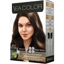 Sea Color Kit Saç Boyası Koyu Kumral 6.0 3 Adet