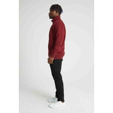 Lacoste Bordo Rahat Kalıp Erkek Hırka