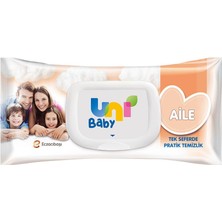 3 Adet Uni Baby Aile 90 Yaprak Islak Mendil
