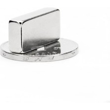 Aydogan's 50 Adet 20X10X5 mm Neodyum Magnet N35 Güçlü Mıknatıs Köşeli ve Dayanıklı Nikel Kaplama