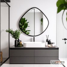 Lumora Mirror Design Zynor Siyah Boyalı Mdf Çerçeveli Dekoratif Ayna