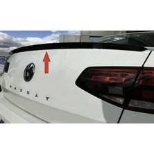 Aftermarket Volkswagen Passat B8 Parlak Siyah Geniş Arka Spoiler