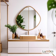 Lumora Mirror Design Zynor Bronz Boyalı Mdf Çerçeveli Dekoratif Ayna