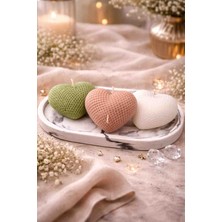 3'lü Kalp Doğal Soya Mumu