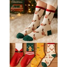Unisex Yılbaşı Çorap 4'lü