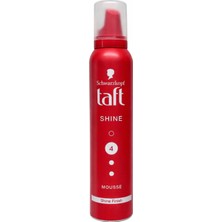 Taft Shine Finish, Parlak Bitiş Saç Köpüğü, Silikonsuz Formül, 200 ml