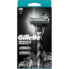 SHC4200 Gillette Mach3 Charcoal Tıraş Makinesi + 2 Adet Yedek Tıraş Bıçağı
