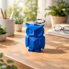 Cenikli Minimalist Baykuş Anahtarlık