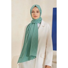 Cardion Jakarlı Şal Monogram Desen Mint Yeşili