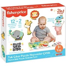 Fisher-Price Fisher Price Tak Çıkar Puzzle Hayvanlar (5 Adet)