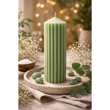 Silindir Soya Mum Dekoratif Kokulu Soya Mum