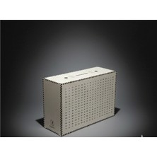 Allywood Hedefli  Krem Ahsap Kutu Kumbara 20.000 Tl ( Kişiselleştirilebilir )