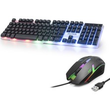 İlk El Grup Klavye ve Mouse Seti LED - Siyah KGC10 Iegtgrs-34