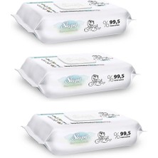 Sleepy 5 Adet Yenidoğan Bio Natural 3X40 Islak Mendil
