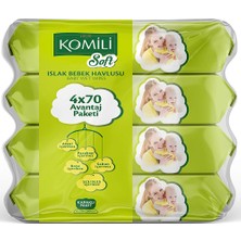 Komili Soft Bebek Islak Mendil 4X70 Adet 1 Adet