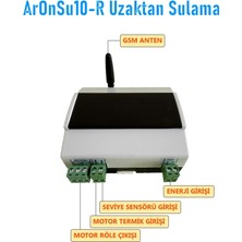 ARONSU10-R  Gsm Tabanlı Uzaktan Akıllı Sulama Sistemi, Akıllı Sesli Yanıt Sistemi Üzerinden, Dalgıç Pompa, Su Motoru ve  Seviye Sensörü Kontrolü, Motor Çalışma Sürelerini Kaydeder.
