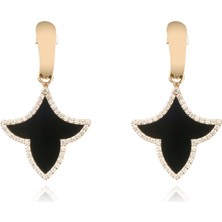 Roberto Bravo Marrakech 14 Ayar Altın Pırlanta Taşlı Küpe