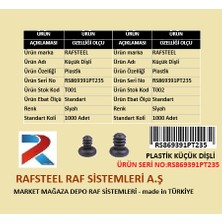 Plastik Küçük Dişli Tapa Rafsteel RS869391PT235 /50 Adet