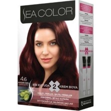 Sea Color Kit Saç Boyası Kestane Kızılı 4.6 3 Adet