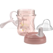 Chicco Yarı Yumuşak Uçlu Alıştırma Bardağı 6+ Ay 200 ml Kız