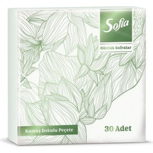 Sofia Kumaş Dokulu Peçete Yeşil 30'lu