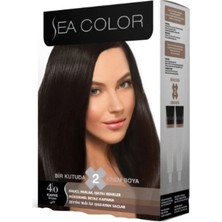 Sea Color Kit Saç Boyası Kahve 4.0 1 Adet
