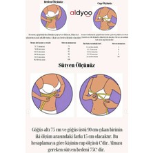 aldyoo Büyük Beden C Cup Dantelli Balenli Zümrüt Yeşili Brode Sütyen Iç Çamaşır Takımı