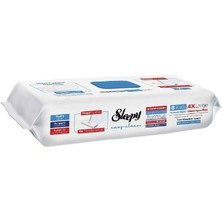 4 Adet Sleepy Yer Temizleme Havlusu Mop 50'li Çamaşır Sulu 1 Adet