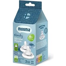 Mooma Kindy Biberon Ucu 2li 18+ Ay Hızlı Akış (2 Adet)