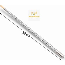 NessiWorld 30 cm Gümüş Payetli Sigara Tutacağı - 1920 Ler Gatsby Parti Aksesuarı