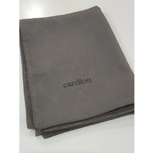 Cardion Jakarlı Şal Monogram Desen Koyu Vizon