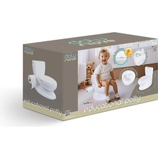 Dolu Nuve Bebek Tuvalet Eğitimi Lazımlık Klozet 18 Ay+ Beyaz