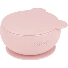 OiOi Vakumlu Kapaklı Kase Pinky Pink (4 Adet)