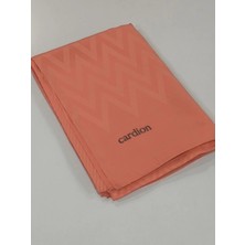 Cardion Jakarlı Şal Zigzag Desen Mercan