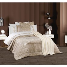 Goldroom Home Goldroom Hoem Imperial 10 Parça Nakışlı Nevresim Takımılı Battaniyeli Kadife Çeyiz Seti