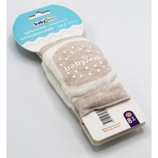 Babyjem Örgü Emekleme Dizliği Bej (4 Adet)