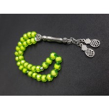 Mryart Neon Sarı Beyaz Renk 33 Lük Tesbih Dikkat Çekici