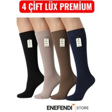 NF ND ENEFENDİ Anne Çorabı 4 Çift ✦ Dizaltı ✦ Burun Dikişsiz ✦ Ten Göstermeyen✦topuksuz✦36-40 Lüx Çorap