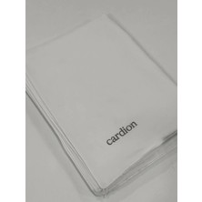 Cardion Jakarlı Şal Zigzag Desen Beyaz