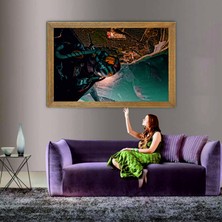 Lioncraft Solo Türk Pilotu Tablo, Çerçeveli Cam Tablo 80X110 cm