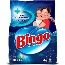 Naturpy Bingo Matik 4kg Renkli&beyaz 2 Adet