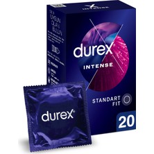 Durex Intense Uyarıcı Jelli ve Tırtıklı Prezervatif 20'li 3 Adet