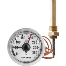 Pakkens Q60X350C Kontaklı 2 mt Spiralli Termometre
