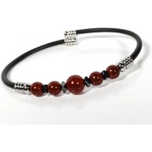 Moncuk Design Akik Taşlı Yaylı Bileklik – Stres Azaltıcı, Güç Veren ve Şık Tasarım