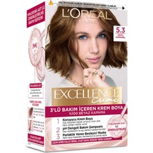 L'Oréal Paris Excellence Creme 5.3 Koyu Karamel Saç Boyası 192 ml 5 Adet