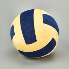 Matmel Soft Voleybol Topu Figürlü Yastık - Lacivert / Sarı - 20 cm