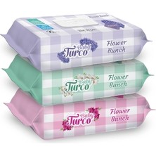Baby Turco Islak Mendil 90'lı Flower Bunch 3 Adet