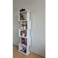 BRR Store 5 Raflı Labirent Kitaplık- Dik ve Yan Kullanılabilir Kitaplık