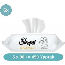 Sleepy Extra Islak Mendil 5X90 Adet 1 Adet